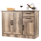 Dreamade Buffet Server Sideboard Storage Cabinet Console Table Utensils Organizer