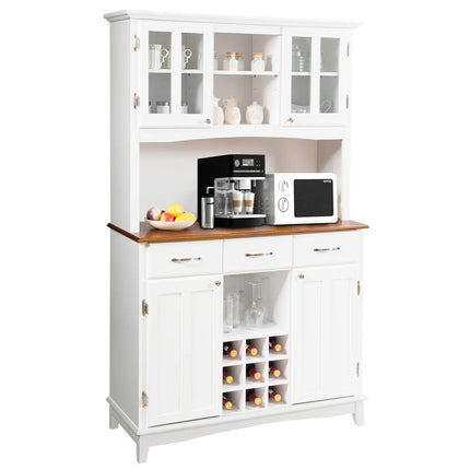 Dreamade Buffet Hutch Cabinet, Kitchen Hutch Sideboard