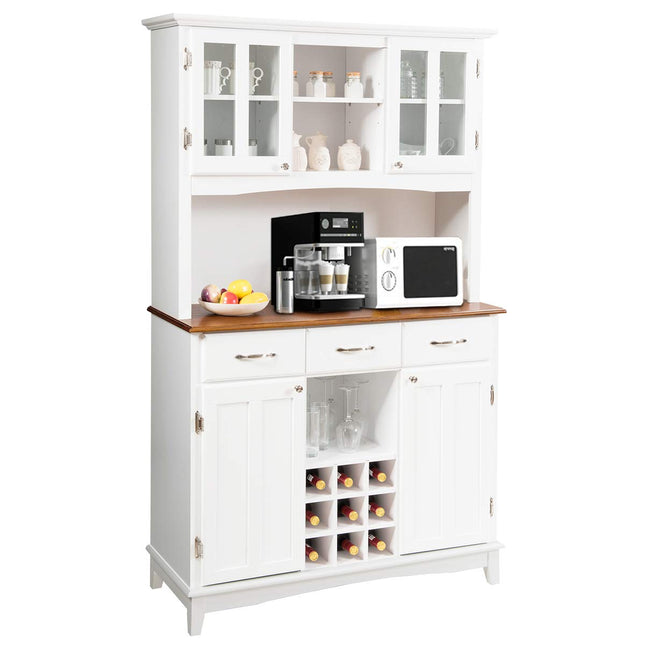 Dreamade Buffet Hutch Cabinet, Kitchen Hutch Sideboard