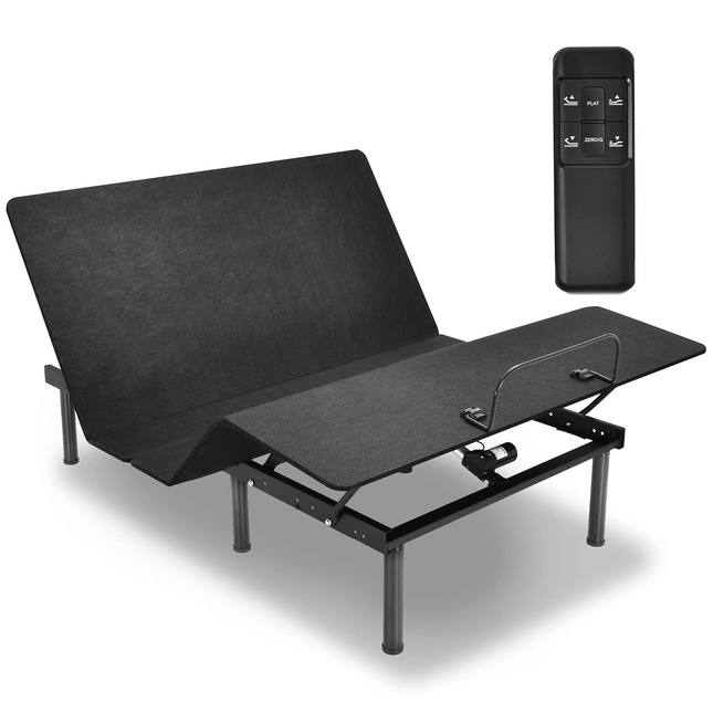 Dreamade Adjustable Bed Base, Electric Adjustable Bed Frame w/ Wireless Remote