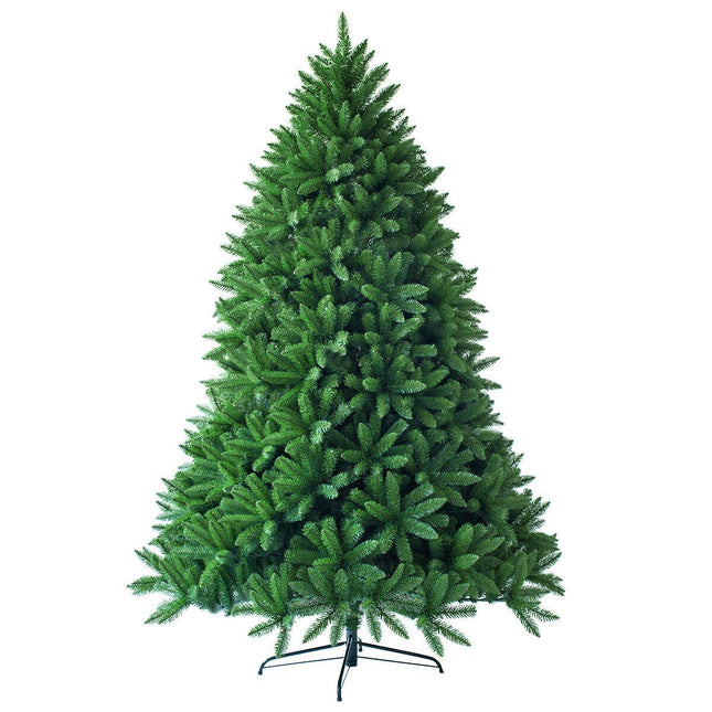 7.5ft Unlit Artificial Christmas Tree, Premium Hinged Fir Tree - DreamadeUS