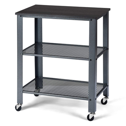 Dreamade 3-Tier Microwave Cart Wooden