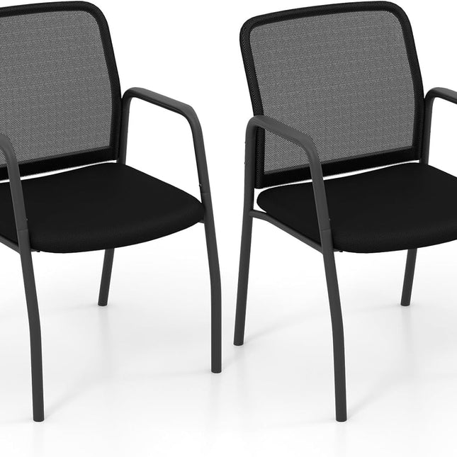Dreamade Office Guest Chair, Waiting Room Chairs with Mesh Back
