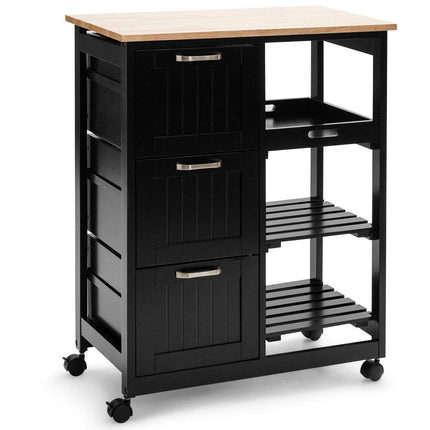 Dreamade Kitchen Island Cart, Home Bar Serving Cart
