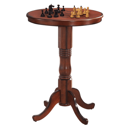 Table 42" Wooden Round Pub Pedestal Side Table - Dreamadeus