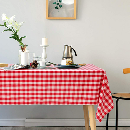Dreamade Decorative Buffalo Plaid Table Cover for Kitchen Dining Wedding Party