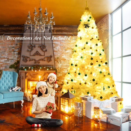 6ft /7.5ft/9ft White Artificial Christmas Tree - DreamadeUS