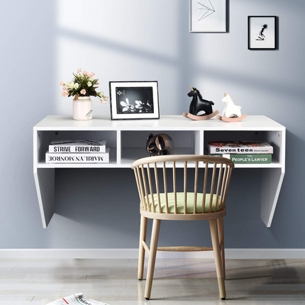 Dreamade Wall Mounted Desk Floating Computer Desk