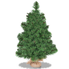 Dreamade Christmas Tree Tabletop Artificial PVC Green Spruce Tree in Burlap Base - DreamadeUS