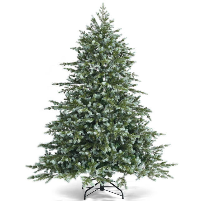 Dreamade Artificial Christmas Tree, Metal Stand, Wintry Indoor Decoration for Holiday Festival - DreamadeUS