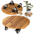 Dreamade 2 Pcs and 4 Pcs Plant Caddy with Wheels with 360° Lockable Casters