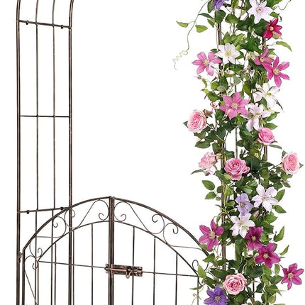 Dreamade 79" H x 39" W Garden Arch with Gate