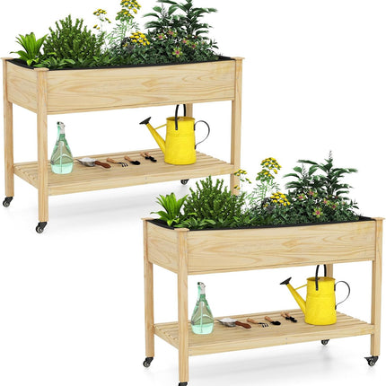 Dreamade 47”x23”x33” Wood Planter Box