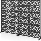 72''H x 48''W (2-Panel) / Black/Starburst