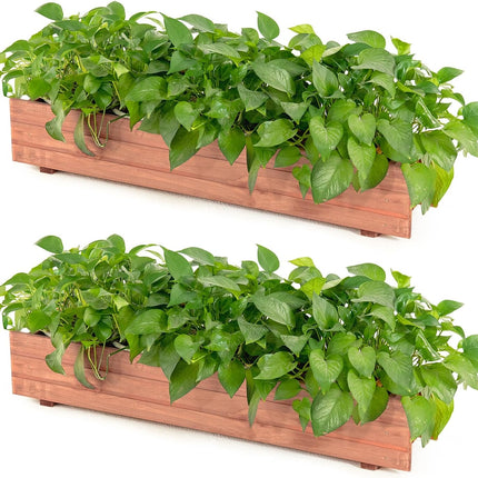 Raised Garden Bed Flower or Vegetable Planter (36" L X 7" W X 6.5" H)