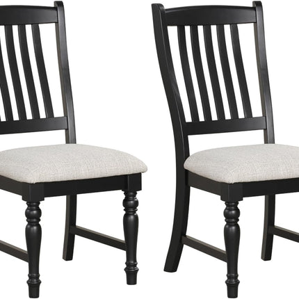 Dreamade Wood Dining Chairs Set of 2/4 Farmhouse Kitchen Chairs with Solid Wood Frame, Max Load 355 Lbs