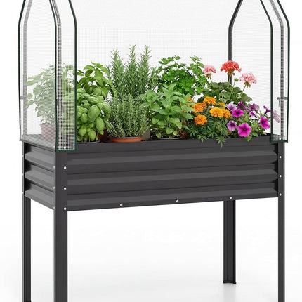 Dreamade Raised Garden Bed with Legs & Greenhouse Cover (1/2)
