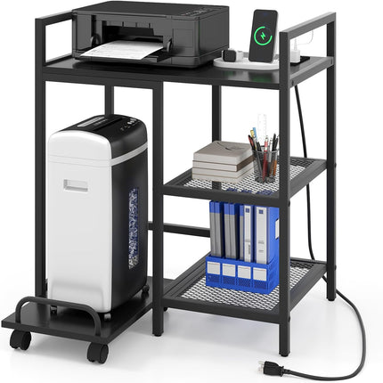 Dreamade 3-Tier Printer Stand with Charging Station