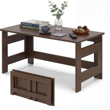 Dreamade 31.5" Small Folding Coffee Table with Foldable Legs