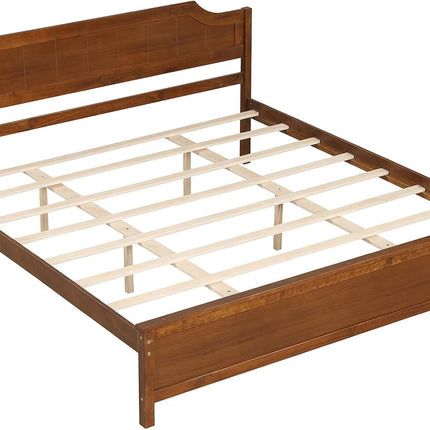 Dreamade Queen/Twin/King/Full Size Wooden Bed Frame with Headboard