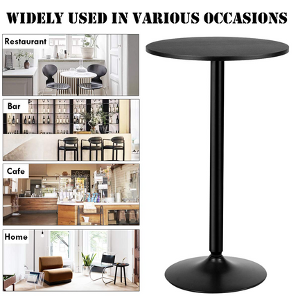 Dreamade Pub Bar Table 24-Inch Round Top 40-Inch Height Modern Style