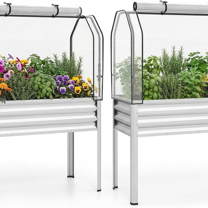 Dreamade Raised Garden Bed with Legs & Greenhouse Cover (1/2)