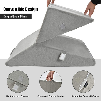 Dreamade Bed Wedge Pillow, Adjustable 9&12 Inch