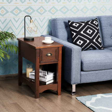 Chair Side End Table with Drawer - Dreamadeus