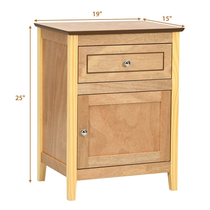 Wooden End Table W/Shelf - Dreamade