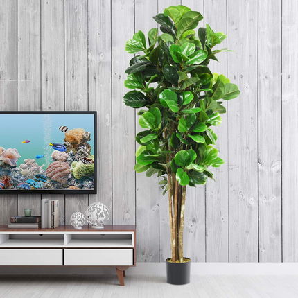 Dreamade Fake Fiddle Leaf Fig Tree Artificial Greenery Plants - DreamadeUS