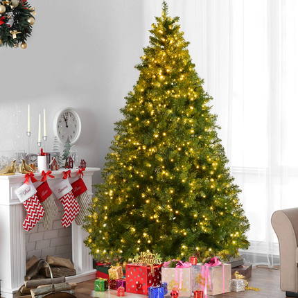 Dreamade Pre-Lit Christmas Tree Artificial PVC with 700 LED Lights and Solid Metal Legs (7ft) - DreamadeUS