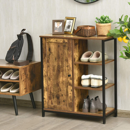 Dreamade Storage Cabinet, Industrial Pantry Cupboard