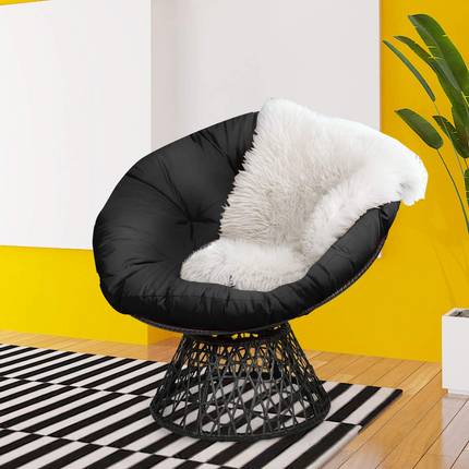 Dreamade Rattan Round Papasan Chair