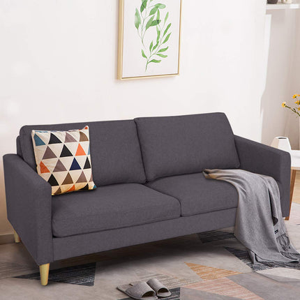 Dreamade Modern Upholstered Accent Sofa, Fabric Futon Sofa Bed