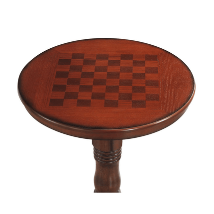 Table 42" Wooden Round Pub Pedestal Side Table - Dreamadeus