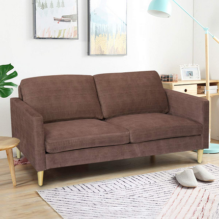 Dreamade Modern Upholstered Accent Sofa, Fabric Futon Sofa Bed