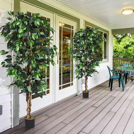 4/5.5/6FT FICUS Silk Leaf Artificial Tree - DreamadeUS