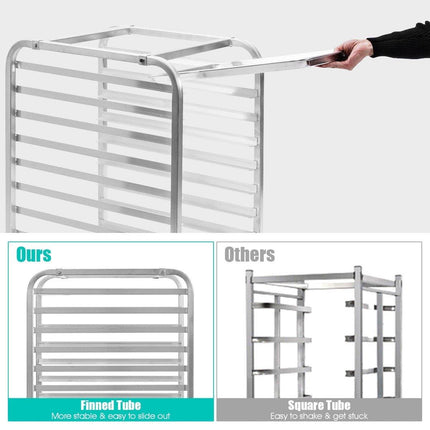 10 Tier Aluminum Bakery Rack Home Commercial Kitchen Bun Pan - Dreamadeus