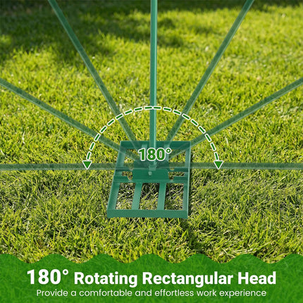 DREAMADE Lawn Leveling Rake, 30"/36"/42" x 10" Professional Grade Soil Distribution Rake w/67 Ergonomic Handle