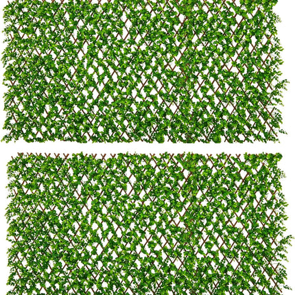 Dreamade Expandable Fence Privacy Screen - Decorative Faux Fencing Panel for Balcony