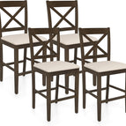 Dark Brown & Cream / 4 Pack