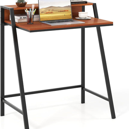 Dreamade 2 Tier Computer Desk PC Laptop Table Study Writing Home Office Workstation