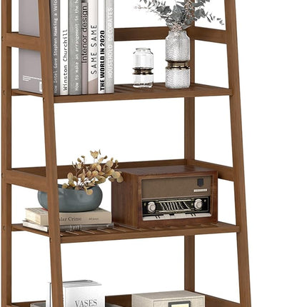 4-Tier Ladder Shelf Plant Stand | Bamboo Flower Pots Holder