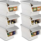 35 QT / White + Gray / 6 Pack