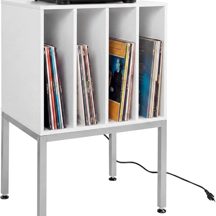 Dreamade Record Player Stand with 4 Cabinet Up to 150 Albums