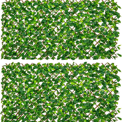 Dreamade Expandable Fence Privacy Screen - Decorative Faux Fencing Panel for Balcony