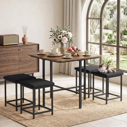 Dreamade Space-Saving Kitchen Table and Chairs Set for 4