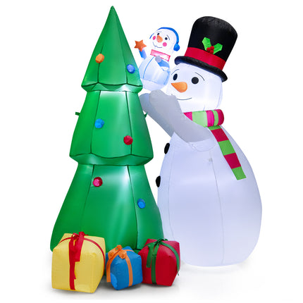 DREAMADE 6 FT Christmas Decoration, Inflatable Christmas Tree with Snowmen
