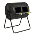 DREAMADE 37.5 Gallon Compost Bin, Dual Chamber Tumbler Composter, Black