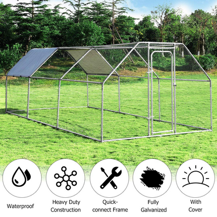 Dreamade Large Metal Chicken Coop